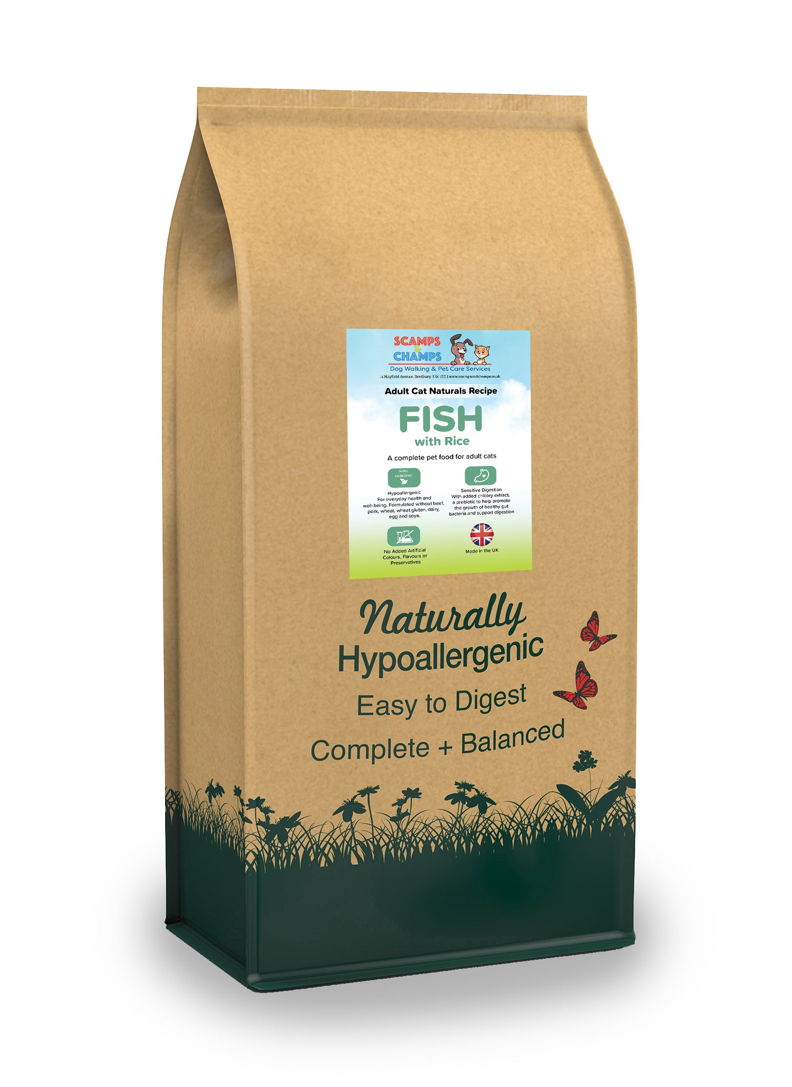 Naturals Range Adult Dog Fish With Rice