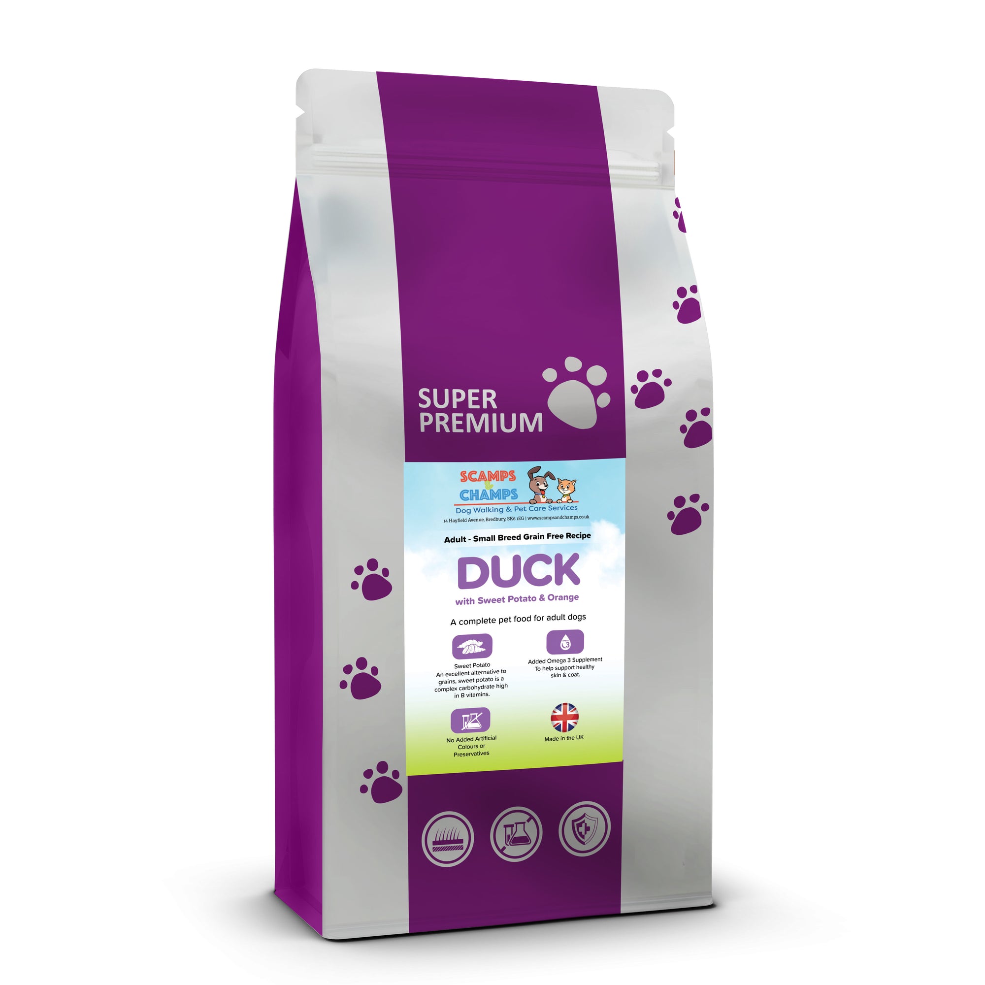 Super Premium Duck With Potato Adult Dog Food With No Added Cereal Or Grain