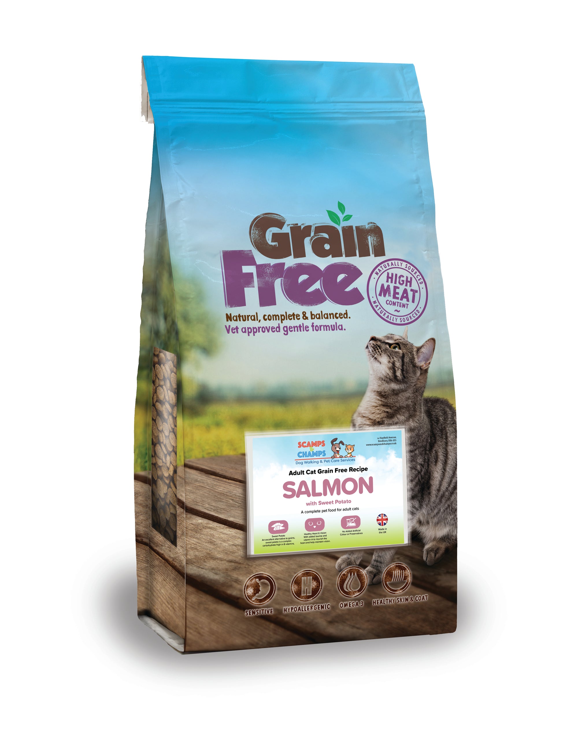 Grain Free Salmon with Sweet Potato - Adult Cat