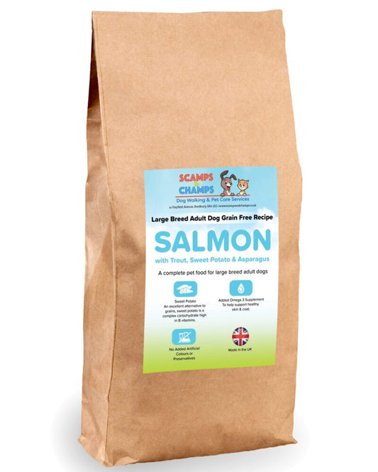Adult Dog Large Breed - Salmon with Trout, Sweet Potato & Asparagus