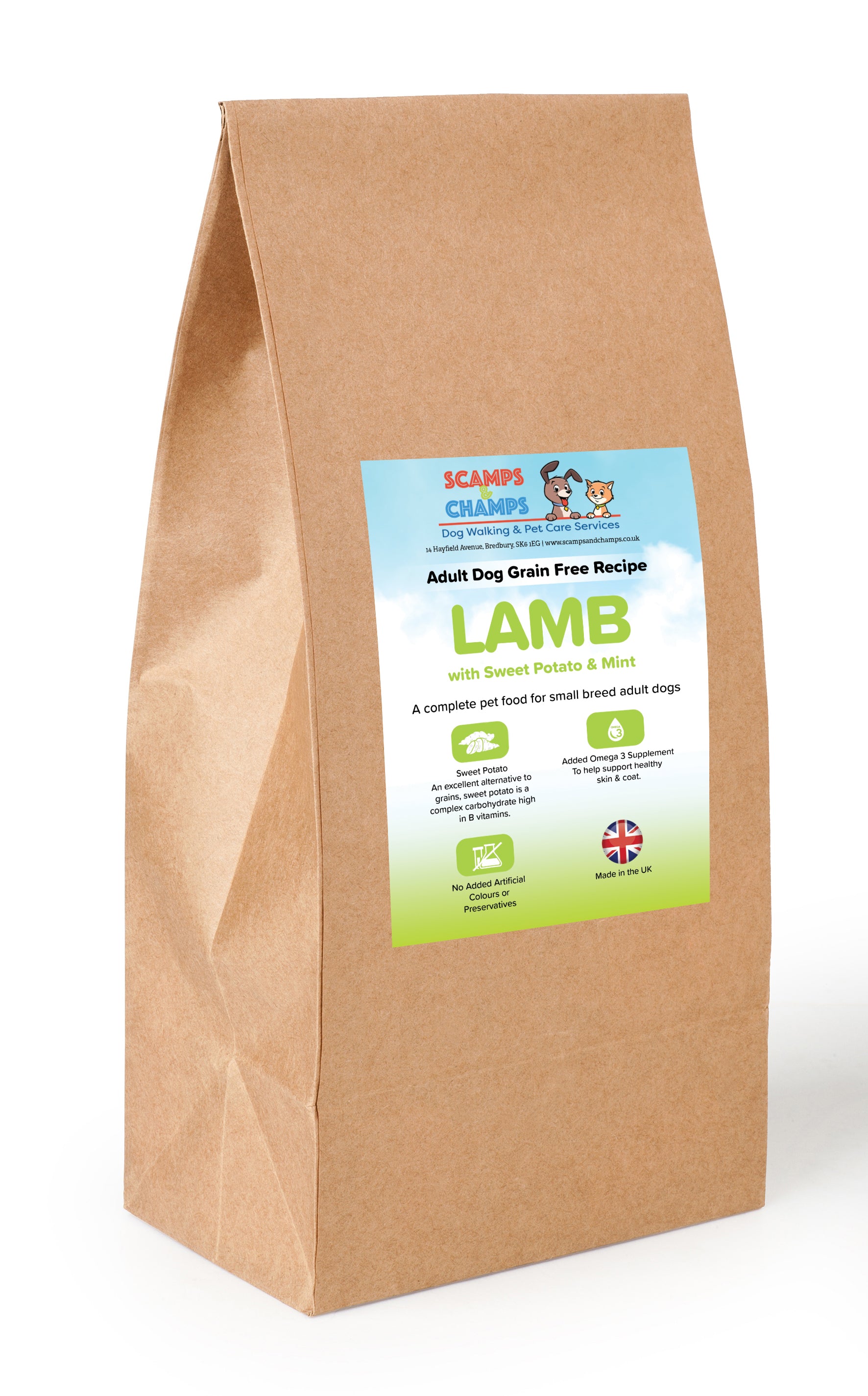 Grain Free Lamb With Sweet Potato & Mint - Adult Dog