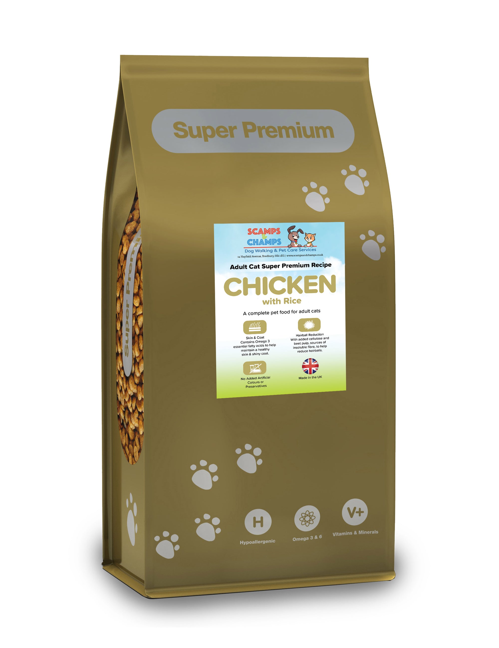 Super Premium Cat Food – Adult cat Chicken With Rice