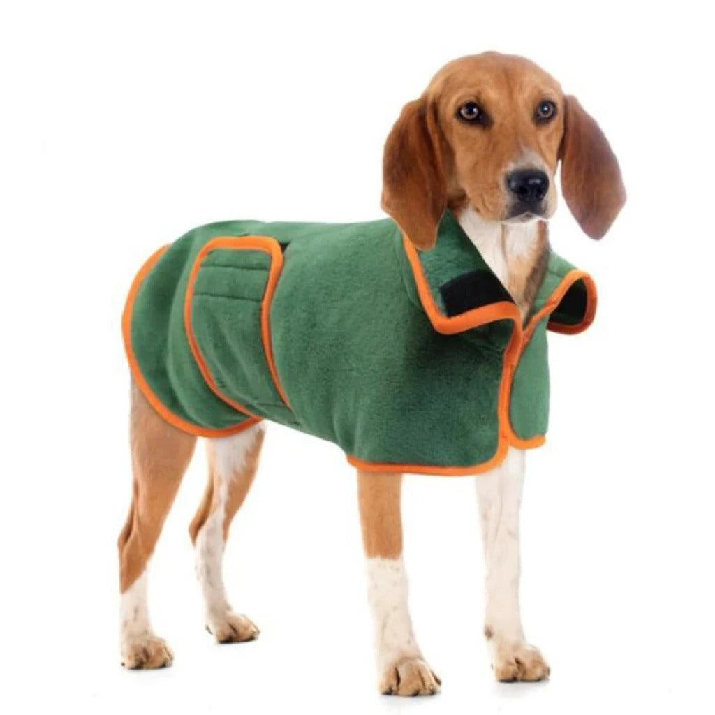 Pet Bathrobe Fast Drying Towel Microfiber Absorbent Soft Bath Robe Adjustable Towel Grooming Coat for Small Medium Large Dog