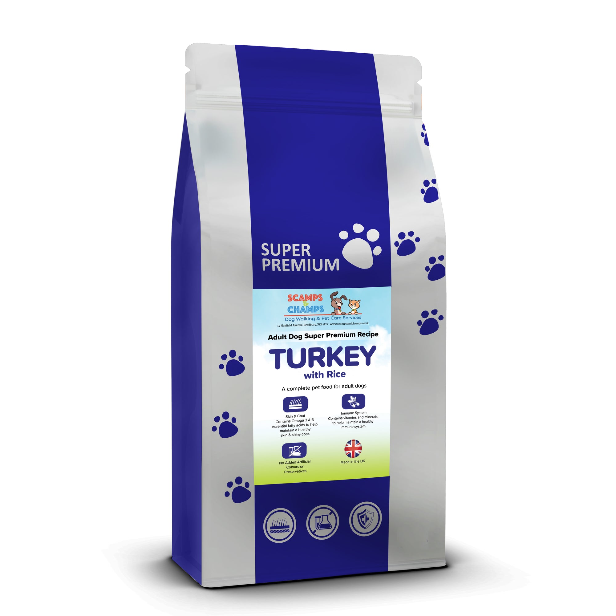 Super Premium Adult Dog Food With Turkey & Rice
