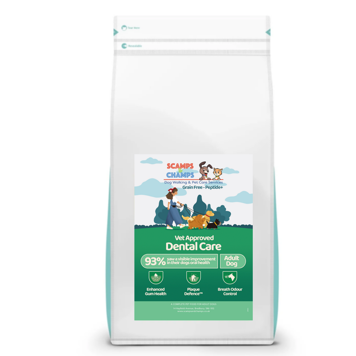 Peptide+ Dental Care Dog Food Advanced Grain-Free Nutrition for Healthy Teeth, Gums & Fresher Breath