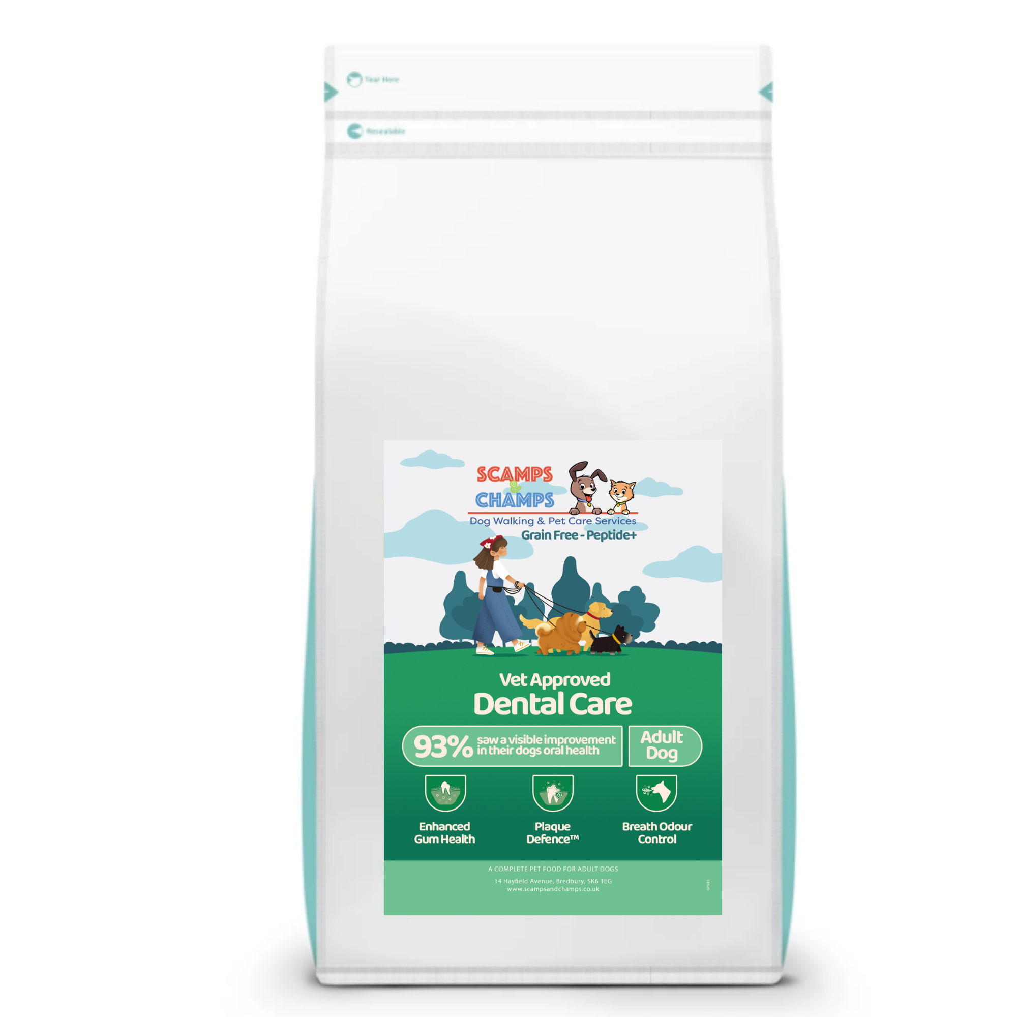 Peptide+ Dental Care Dog Food Advanced Grain-Free Nutrition for Healthy Teeth, Gums & Fresher Breath