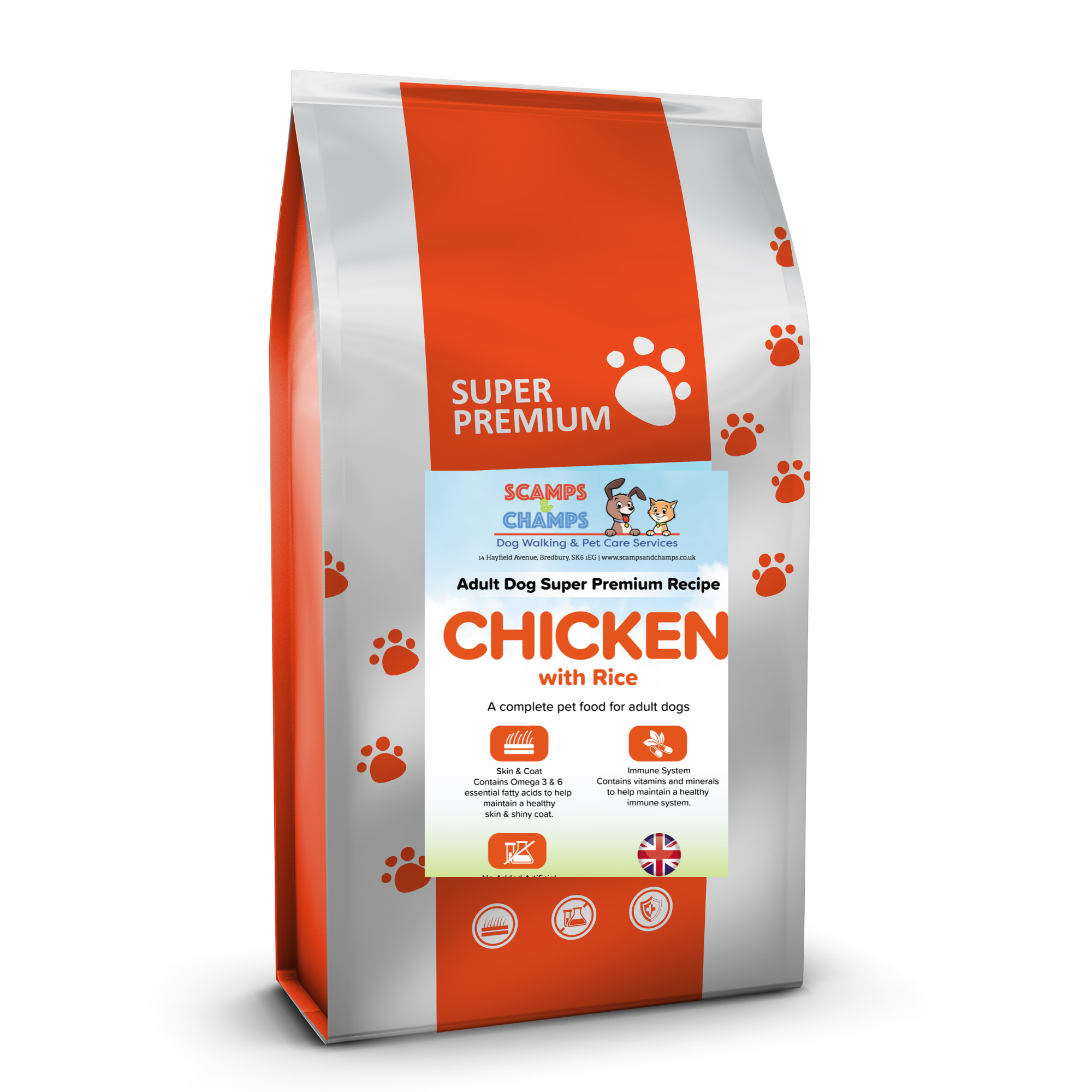 Super Premium Adult Dog Food With Chicken & Rice